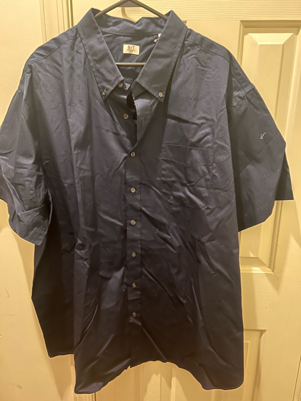 Men’s Short-Sleeve Button-Up Dress Shirt - Navy